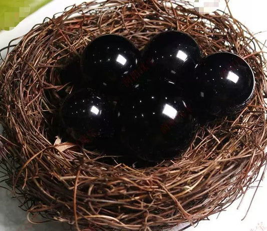 A00193 Obsidian crystal sphere decorative piece polished obsidian array energy