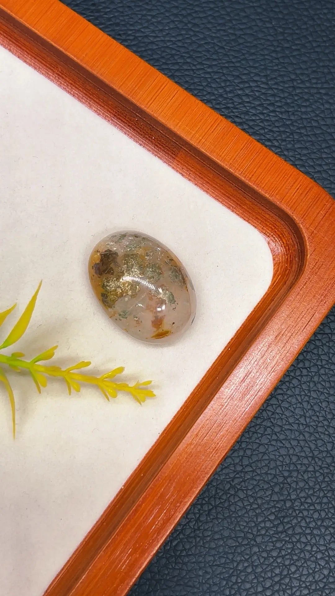 5A  15G   Golden healer  dentric tree flower pyrite crystal pendant rings