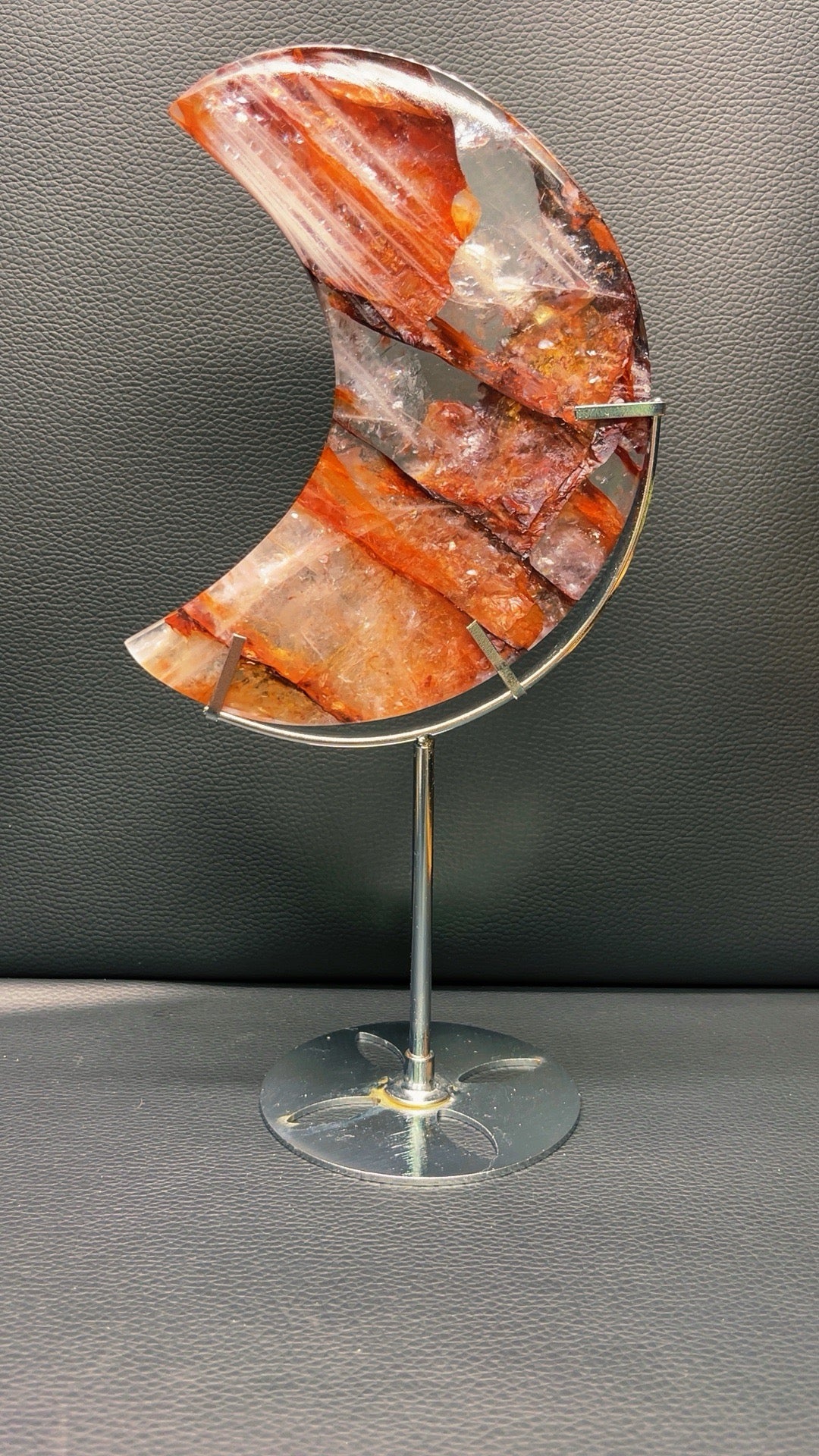 5A  300G natural Stunning amazing rainbow  Fire quartz  moon healing reiki