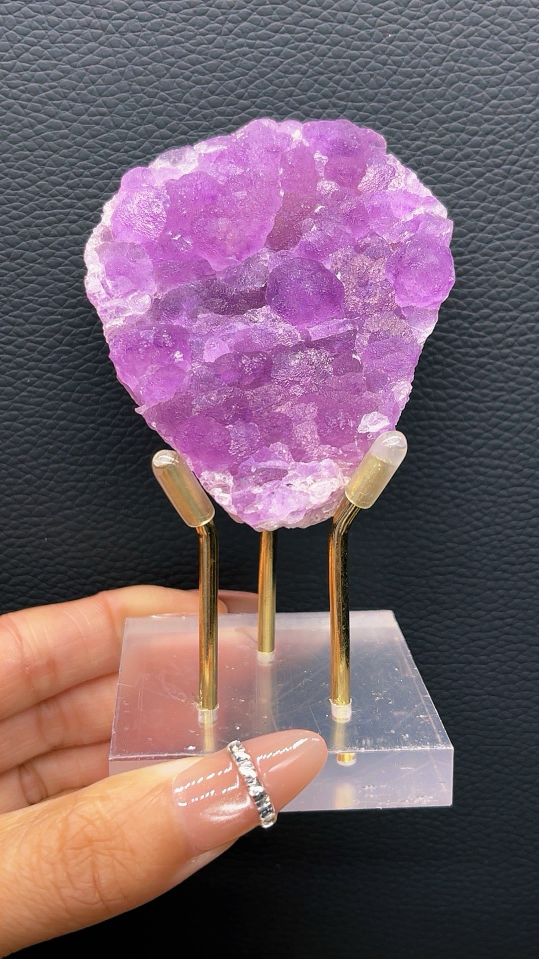 5A  120GExquisite Natural Purple Edge Cubic Fluorite Crystal Specimen | Guizhou