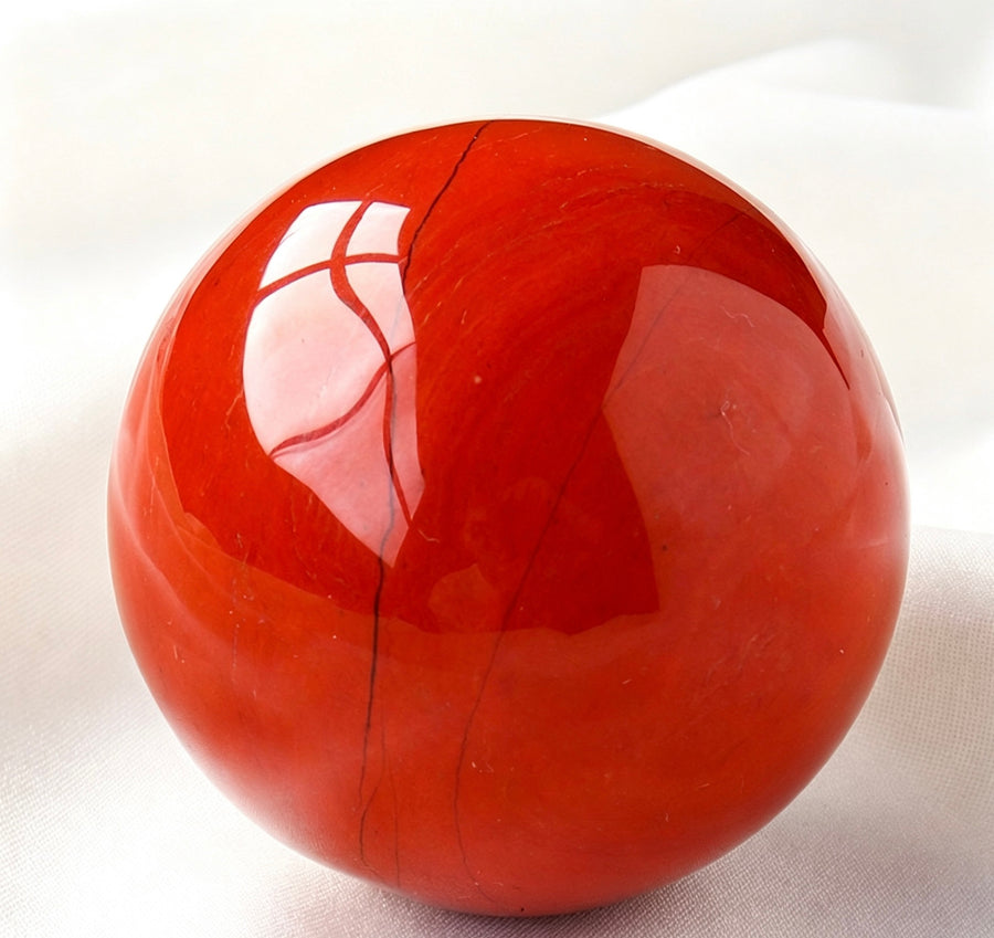 Nartural red jasper sphere quartz reiki healing