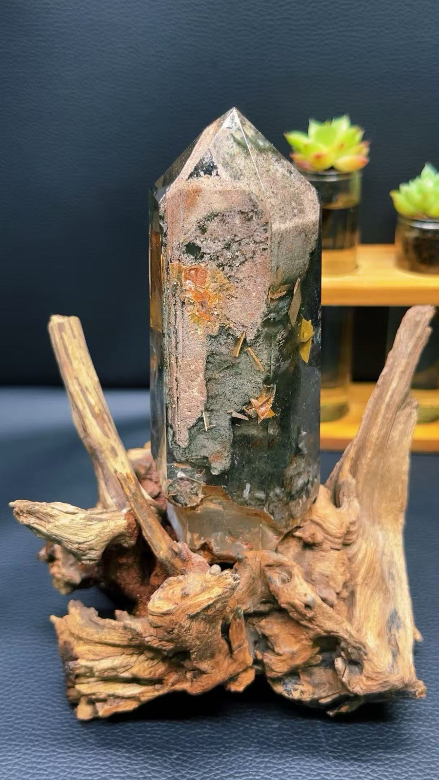 5A  590G   Natural Garden Quartz Pink phantom Quartz