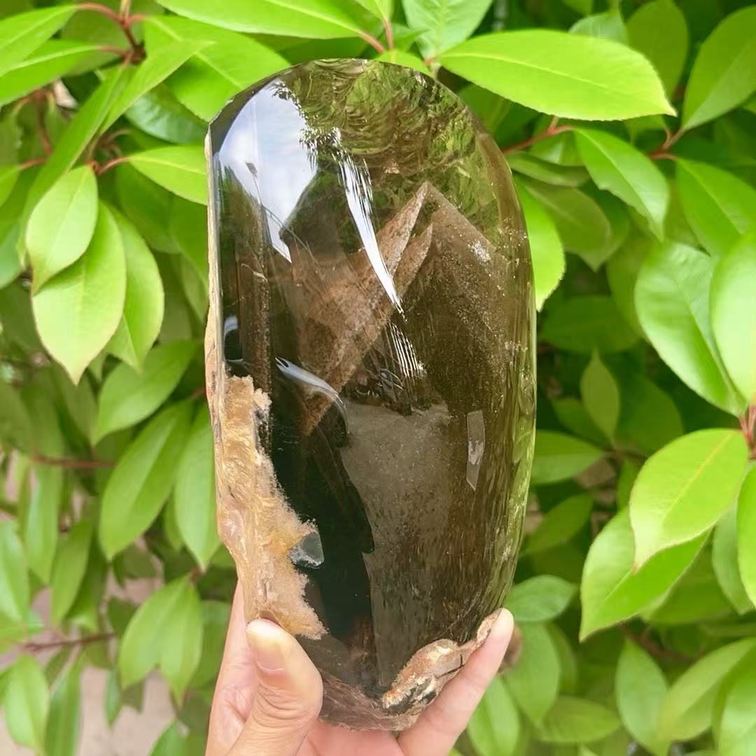 5A 2300G   Smoky Crystal Hidden Mountain Large Ornament