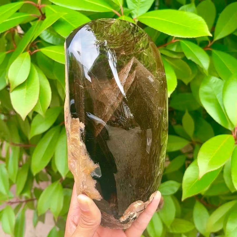 5A 2300G   Smoky Crystal Hidden Mountain Large Ornament