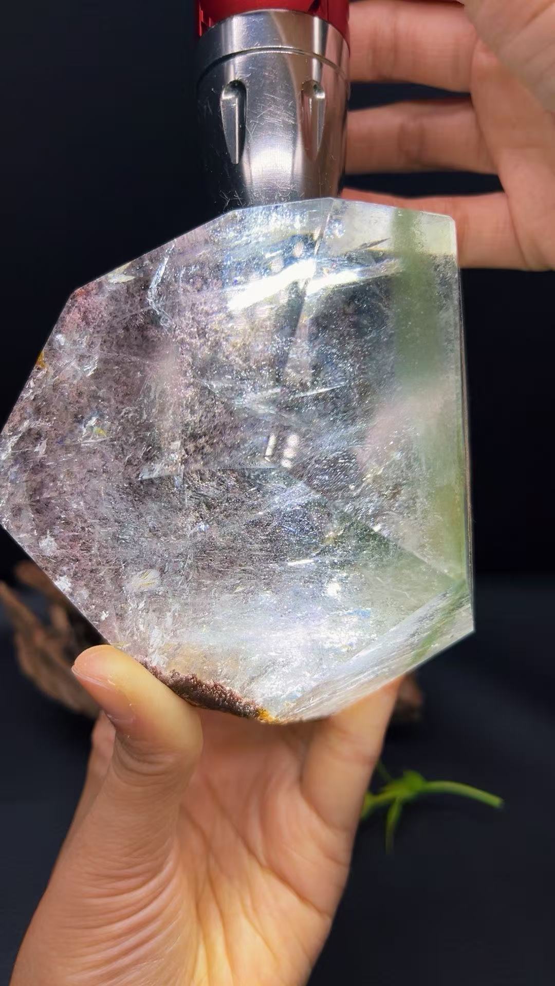 5A  950G  Red ahd  Garden phantom Quartz Lrregular Ornament