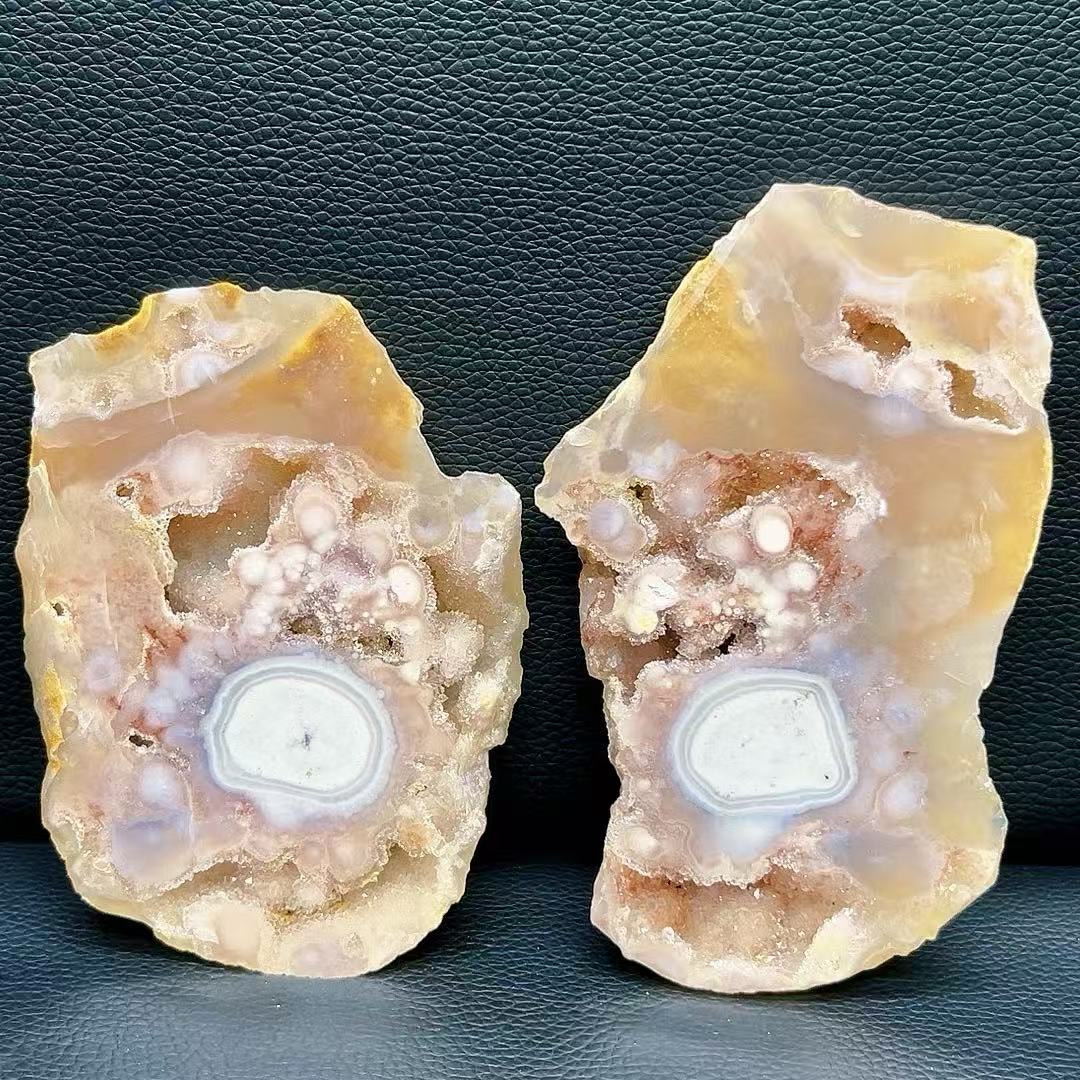 5A670G   Colorful Cherry Blossom Agate Fudge Ornament