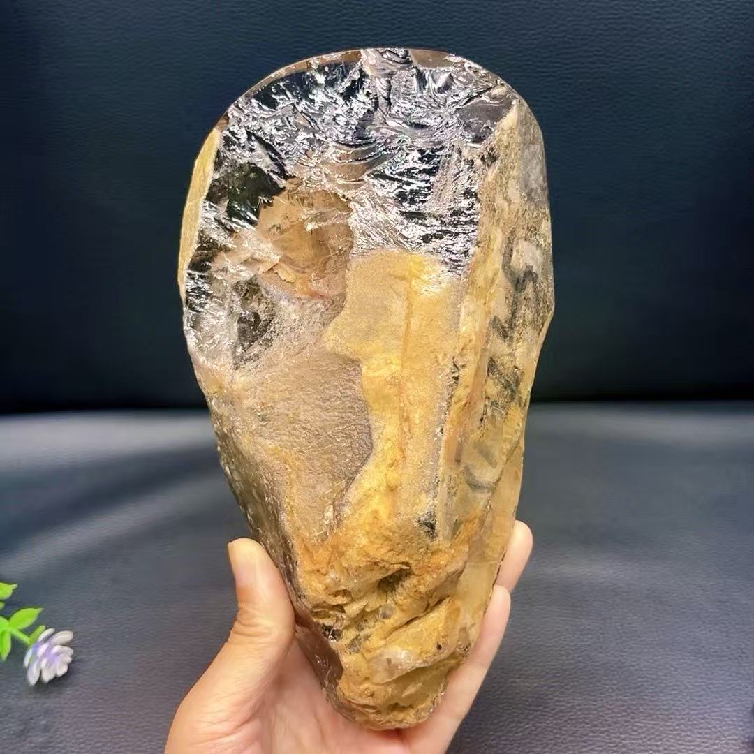 5A 2300G   Smoky Crystal Hidden Mountain Large Ornament