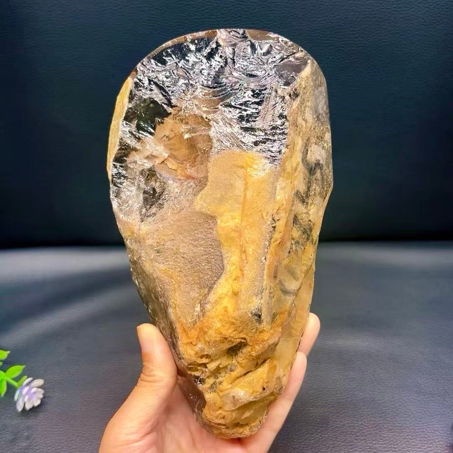 5A 2300G   Smoky Crystal Hidden Mountain Large Ornament
