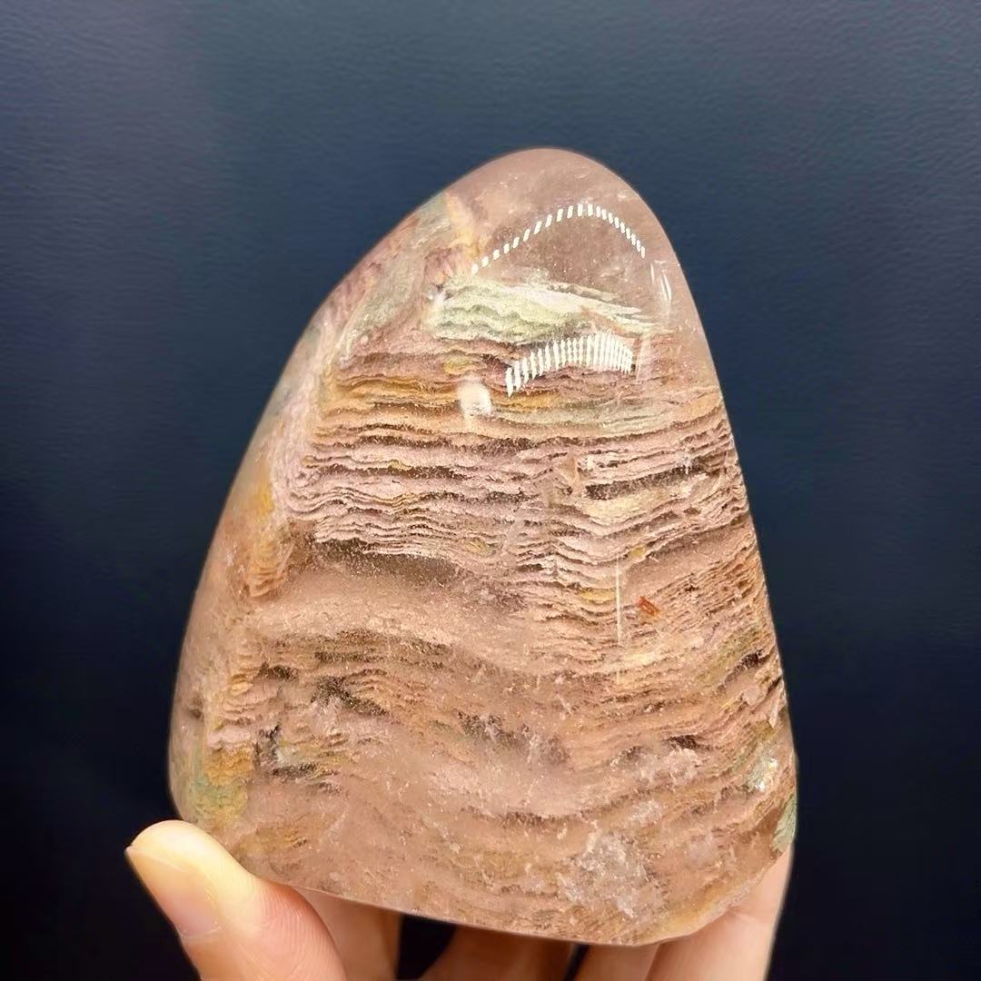 5A920G   Colorful Phantom Quartz Ornament