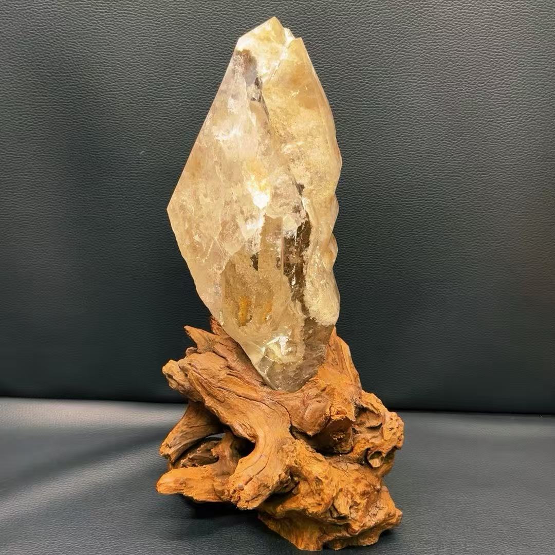 5A 2600G  Irregular Crystal Ornaments, White Phantom & Smoky Quartz