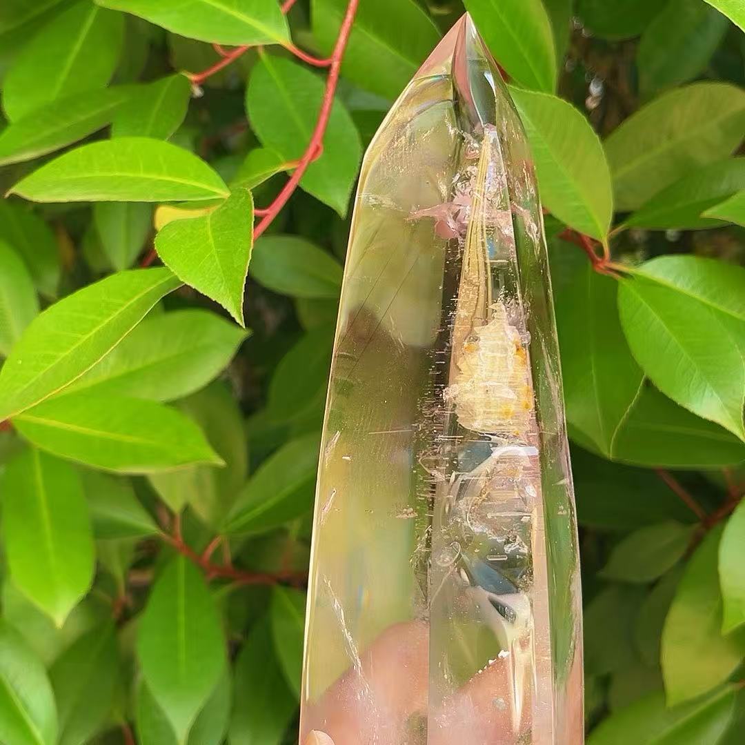 5A1210G   Lavender Amethyst Landscape Water Drop Quartz Crystal Point