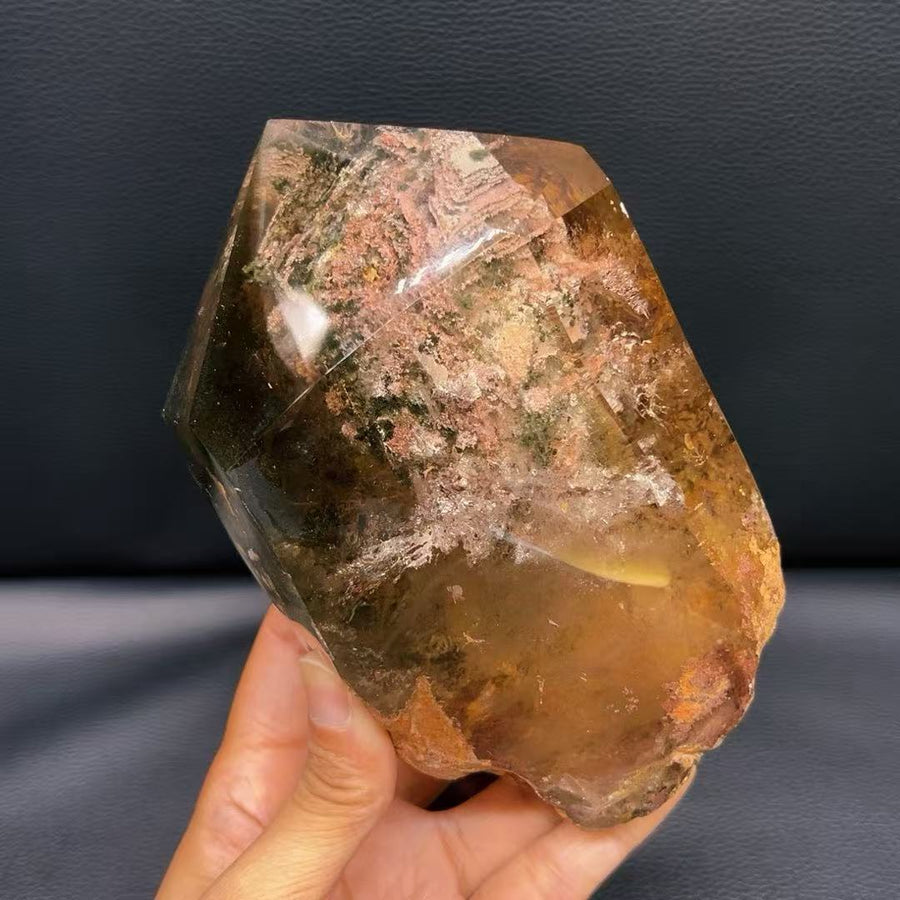 5A 1470G   Color Phantom Irregular Crystal Ornament