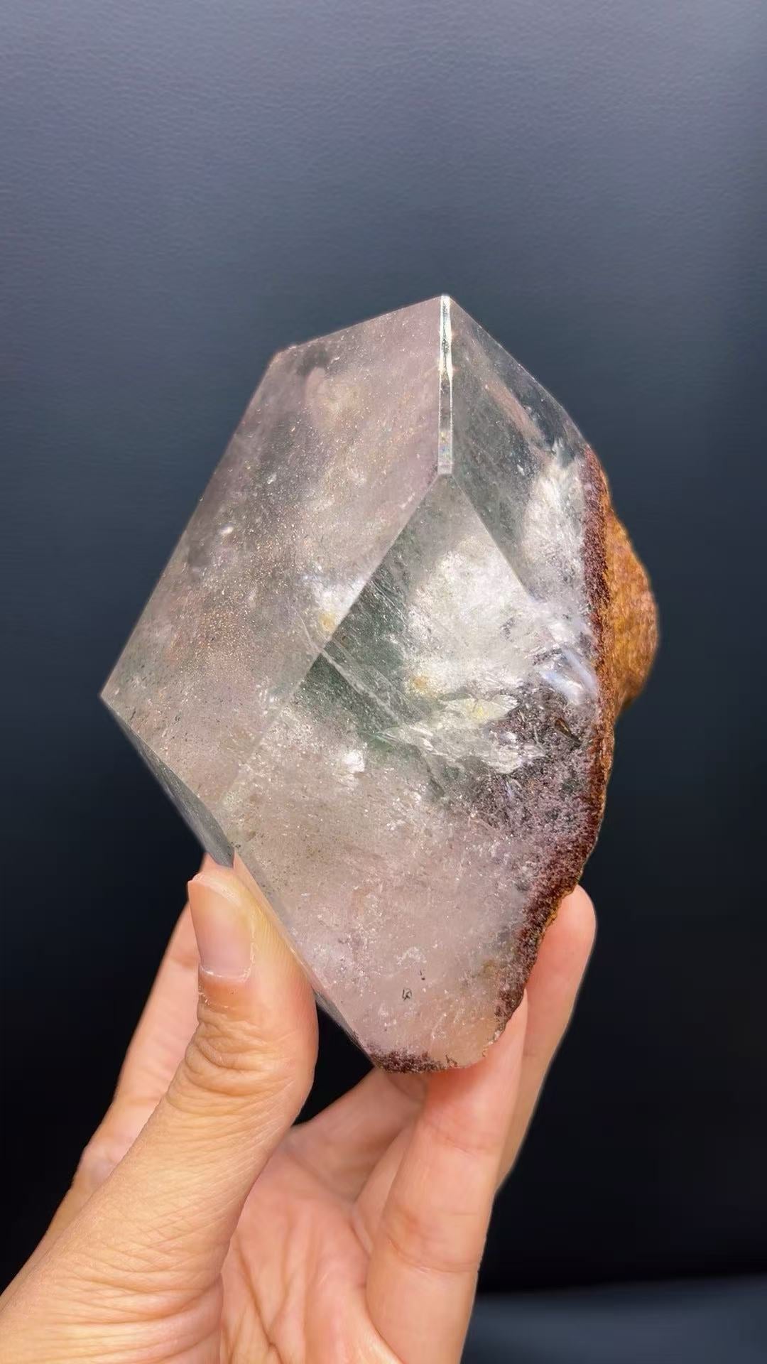 5A  950G  Red ahd  Garden phantom Quartz Lrregular Ornament