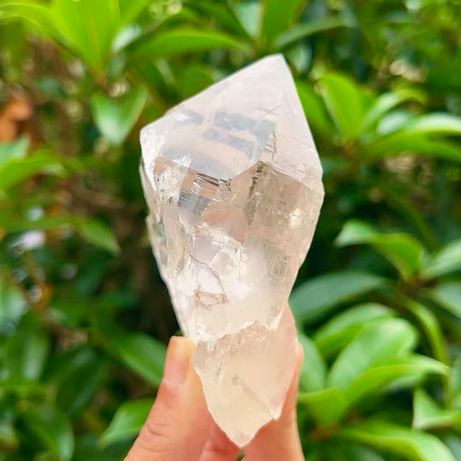 5A 240G   Natural Vivid Transparent White Quartz Cluster Ornament