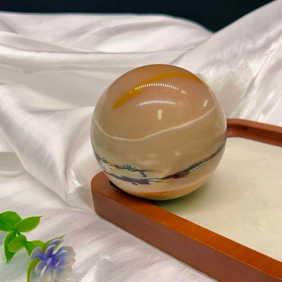 5A480G   Warm Creamy Egg-yellow Stone