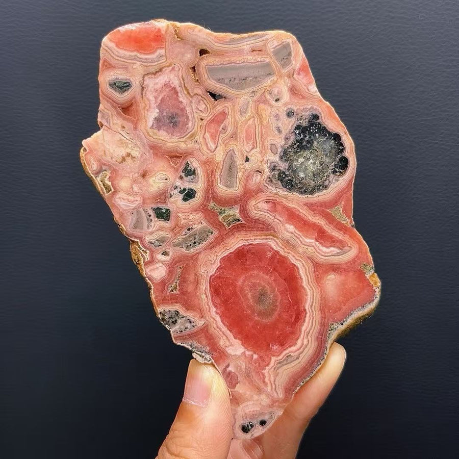 5A180G   Natural Rhodochrosite Slices