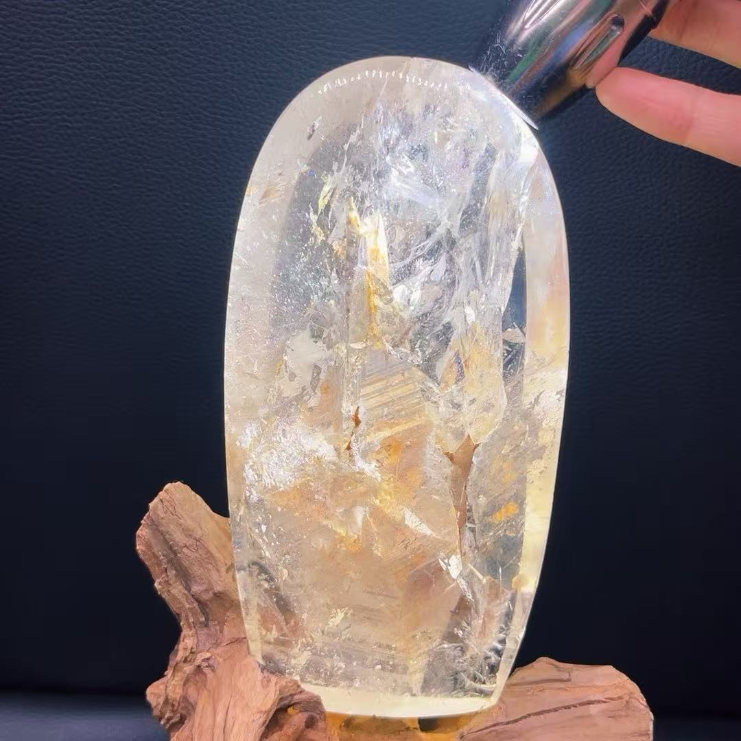 5A 1250G  Vibrant Color Crystal Double Mountain Ornament