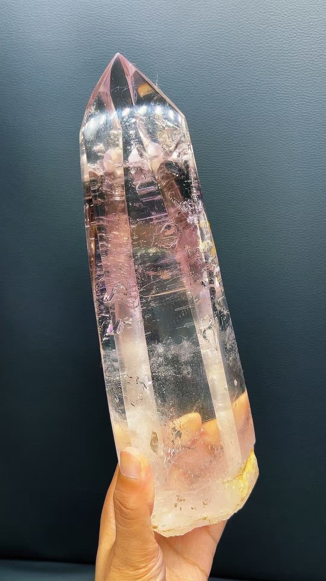 5A1210G   Lavender Amethyst Landscape Water Drop Quartz Crystal Point