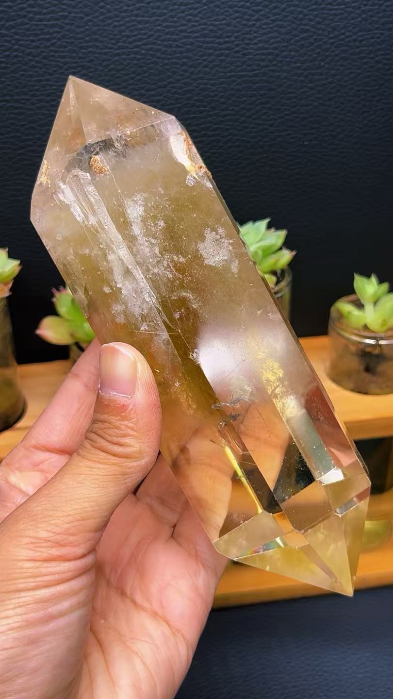 5A 360G   Natural  Citrine Doubiepoint