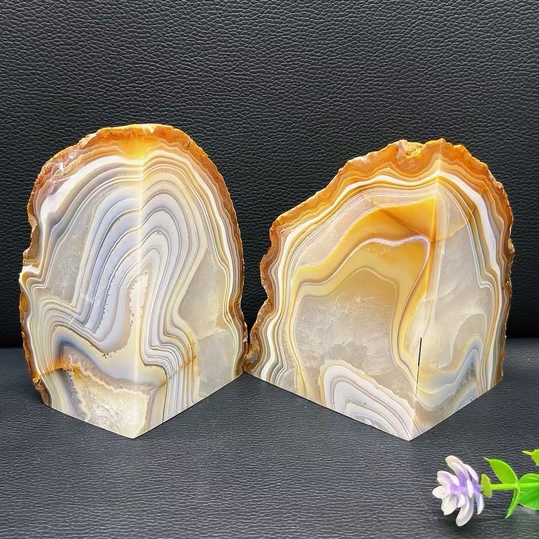 5A2000G   Colorful Agate Bookend Ornament