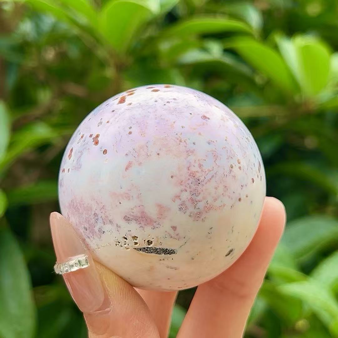 5A300G   Vivid Veined Eight-gen Ocean Jasper Orb