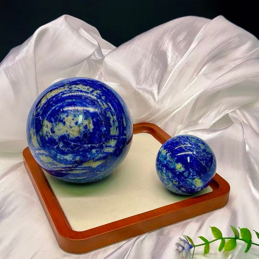 5A 2000G  Vivid Azure Lapis Lazuli Sphere