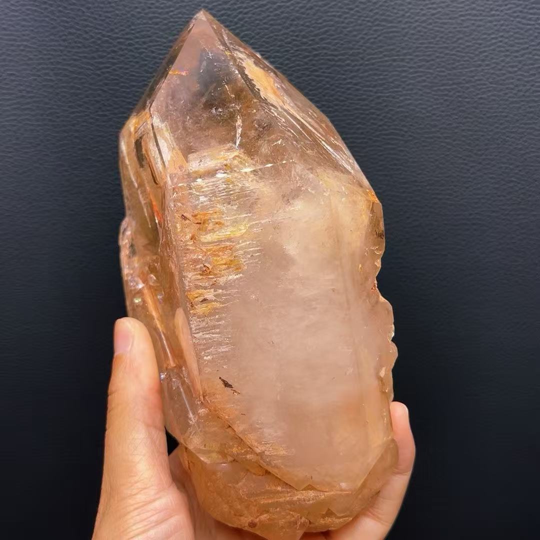 5A 2030G  Natural  Skeletal Crystal Specimen With Water-bearing and Inclusions