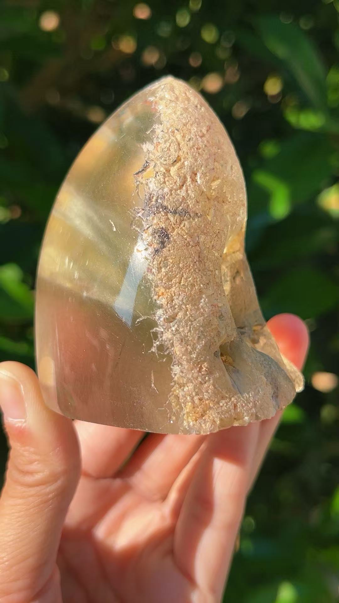 5A 300G   Natural  Blue Green Rutilated Quartz Ornament