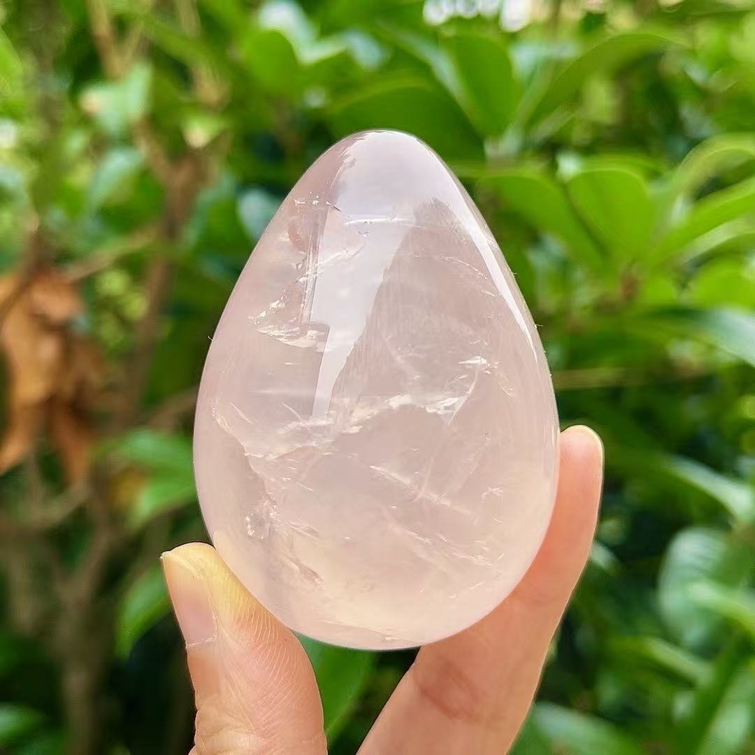 5A160G  Glossy Delicate Mozambique Quartz Orb