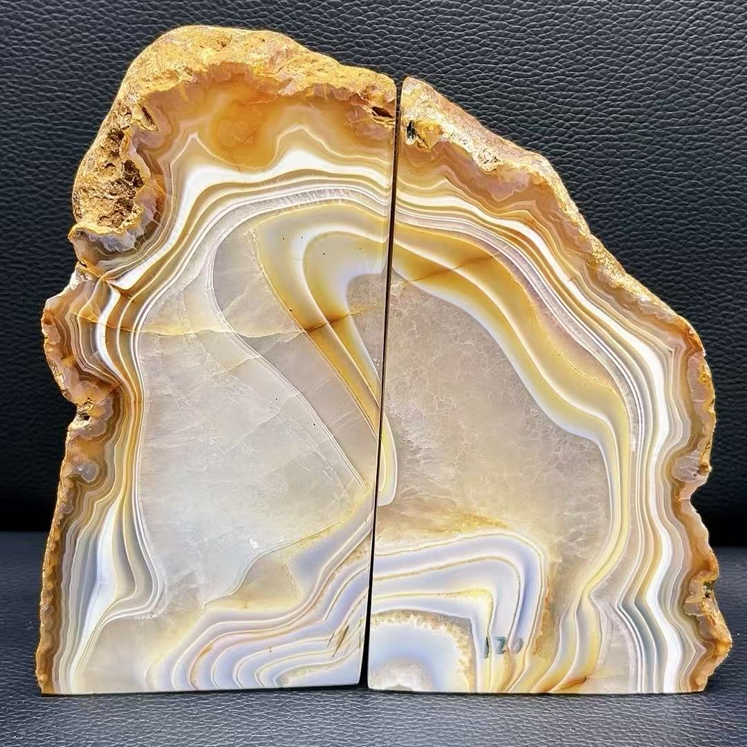 5A2000G   Colorful Agate Bookend Ornament