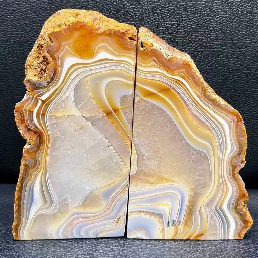 5A2000G   Colorful Agate Bookend Ornament