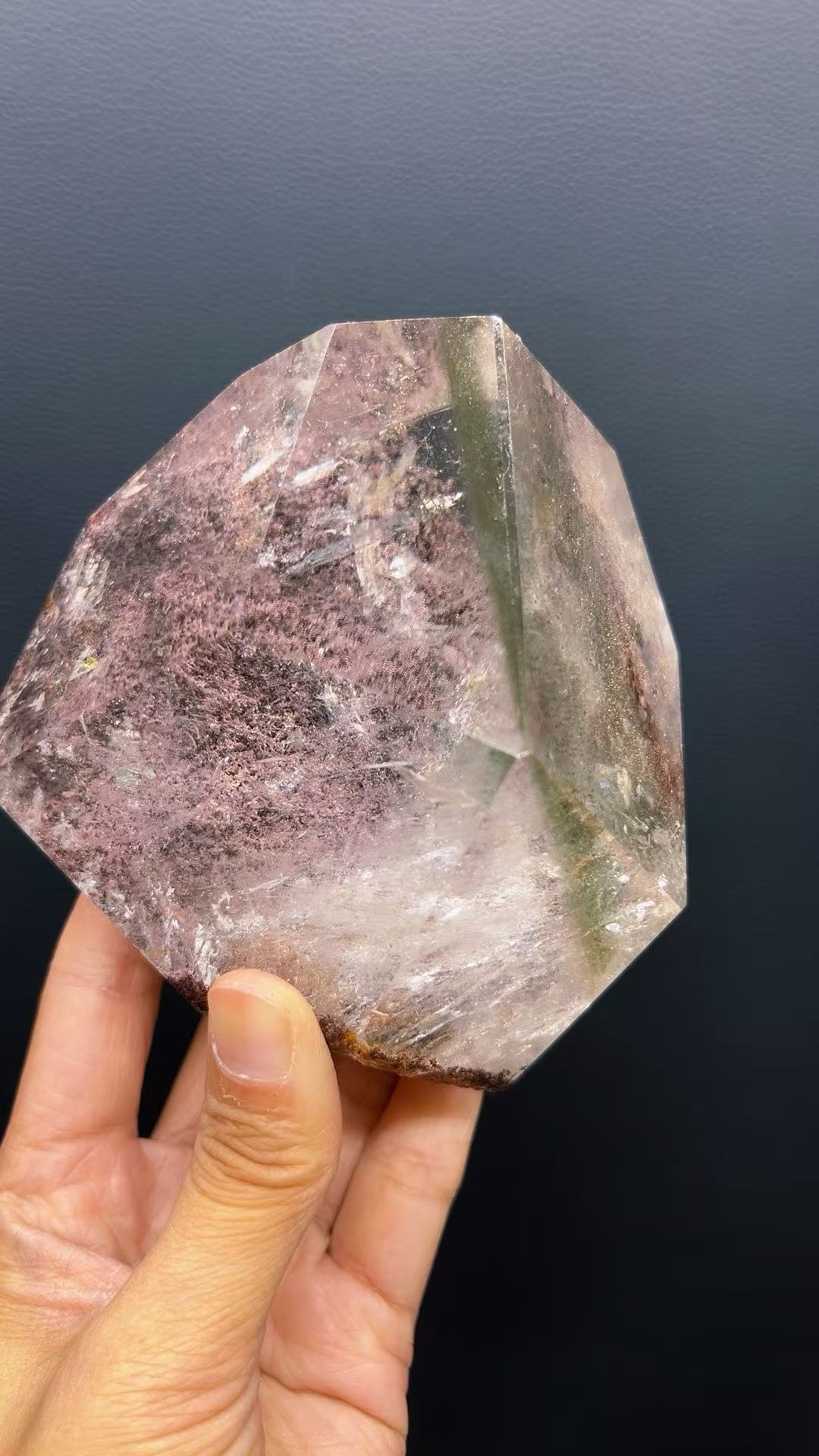 5A  950G  Red ahd  Garden phantom Quartz Lrregular Ornament