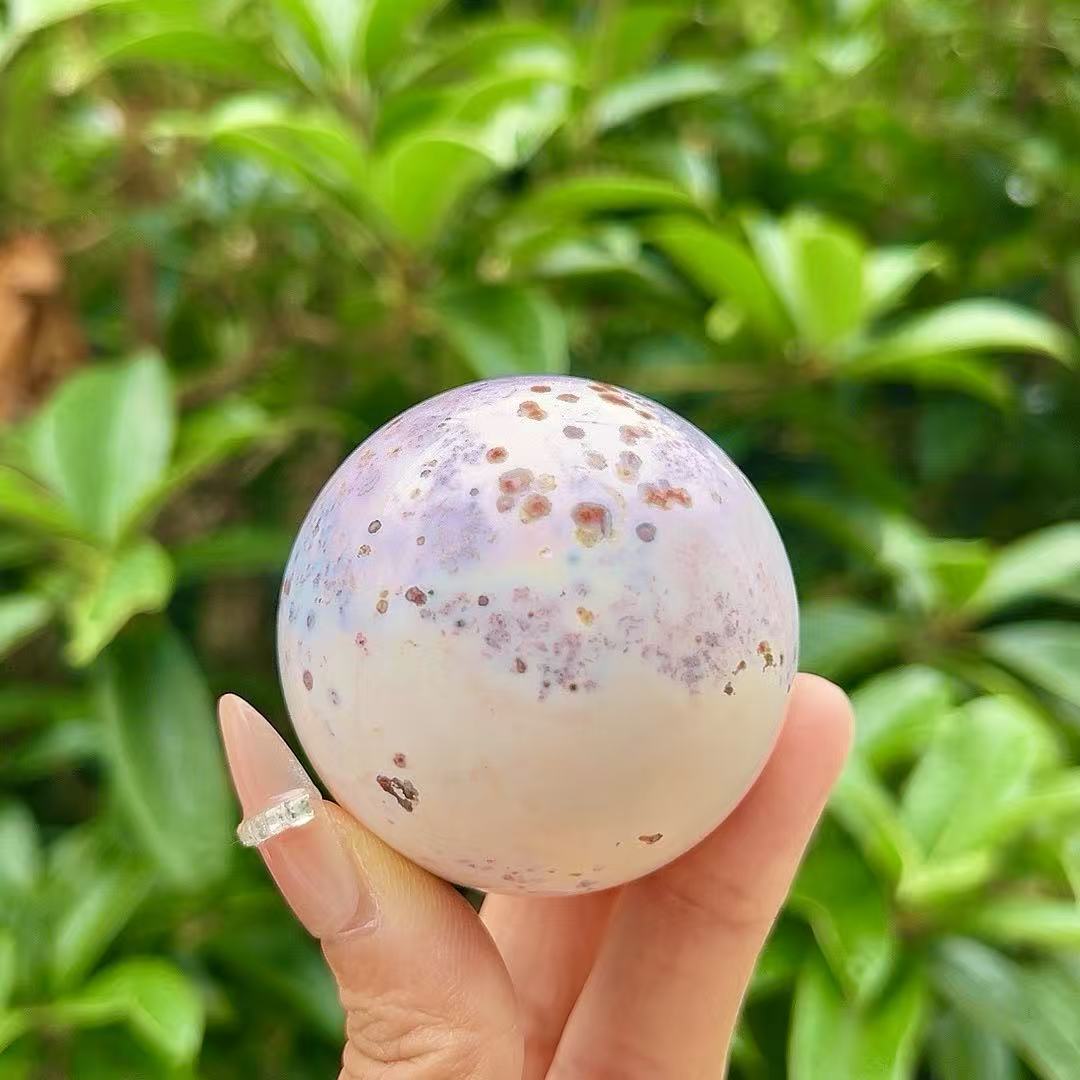 5A300G   Vivid Veined Eight-gen Ocean Jasper Orb