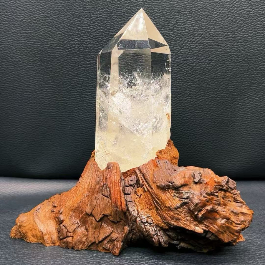 5A 430G  Natural Blue Needle Clear Quartz Point