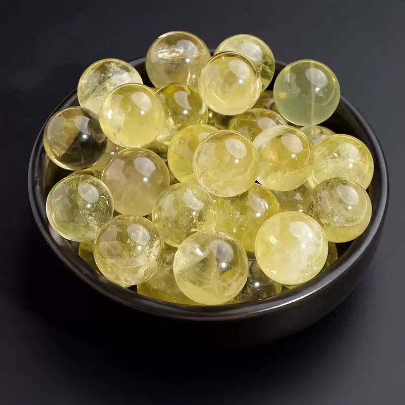 5A nartural crystal citrine sphere quartz polish healing reiki wholesale