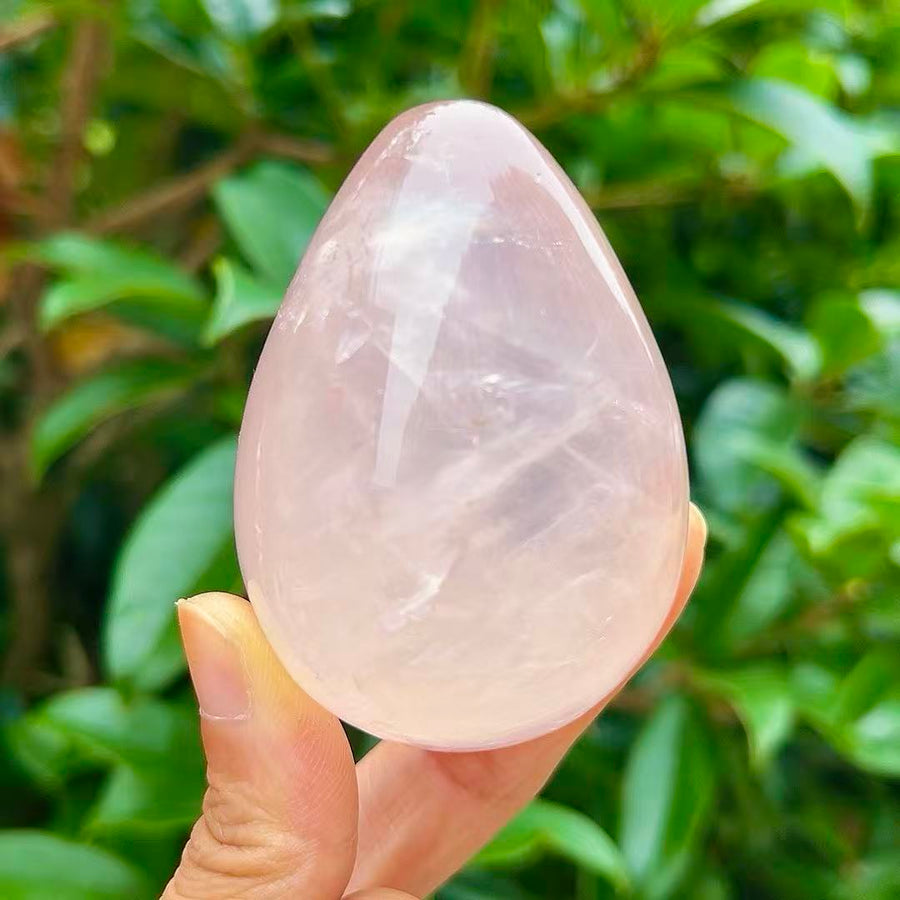 5A160G  Glossy Delicate Mozambique Quartz Orb