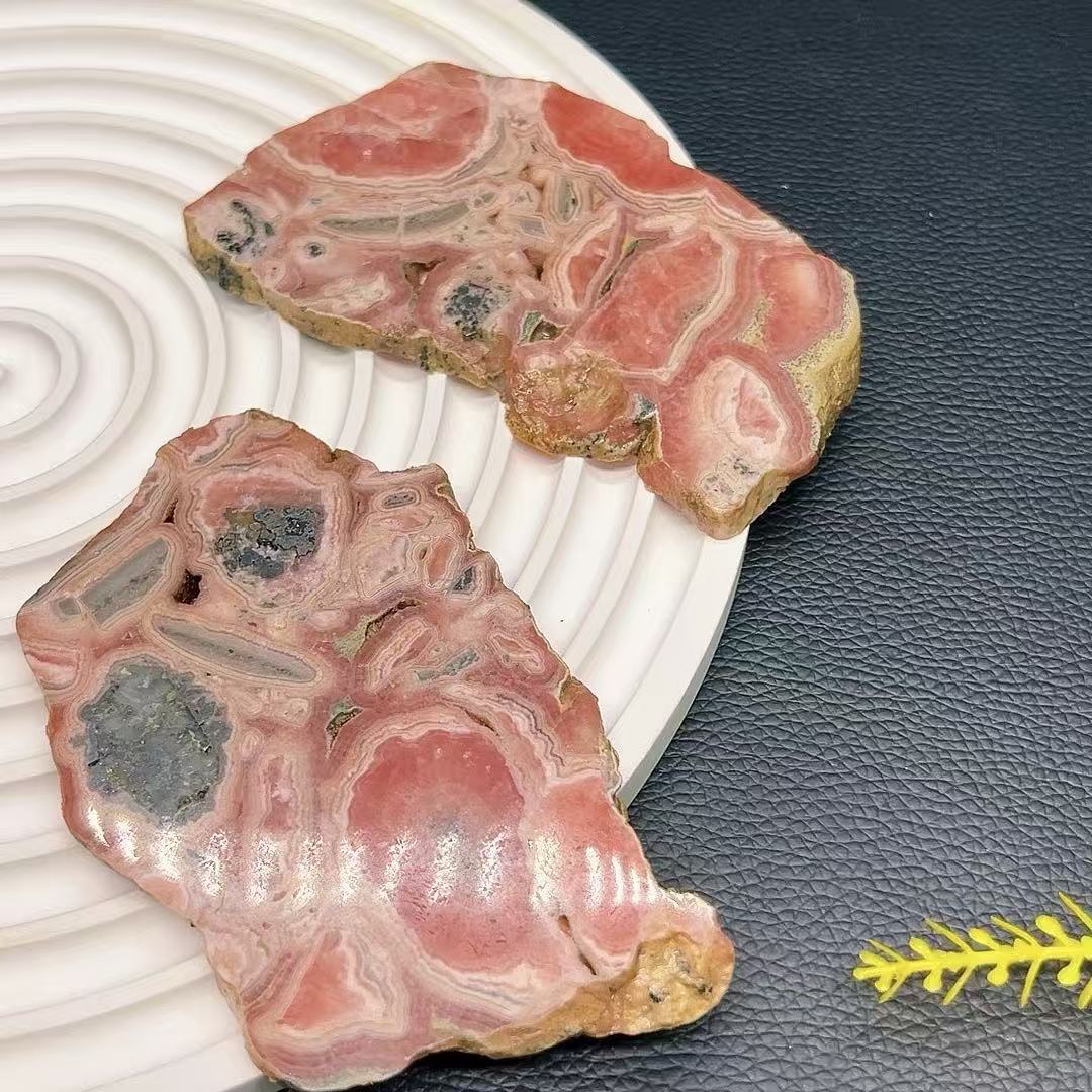 5A180G   Natural Rhodochrosite Slices