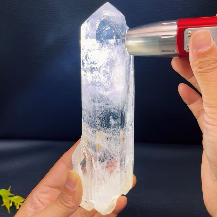 5A 890G    Natural  Blue Needle Quartz Point