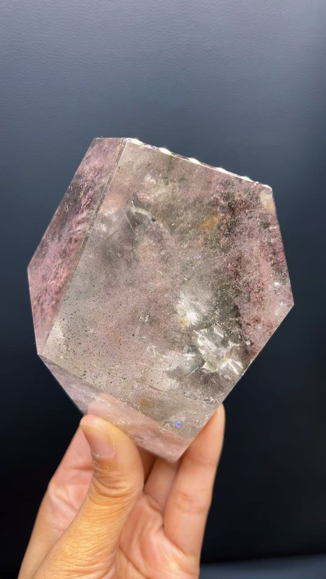 5A  950G  Red ahd  Garden phantom Quartz Lrregular Ornament