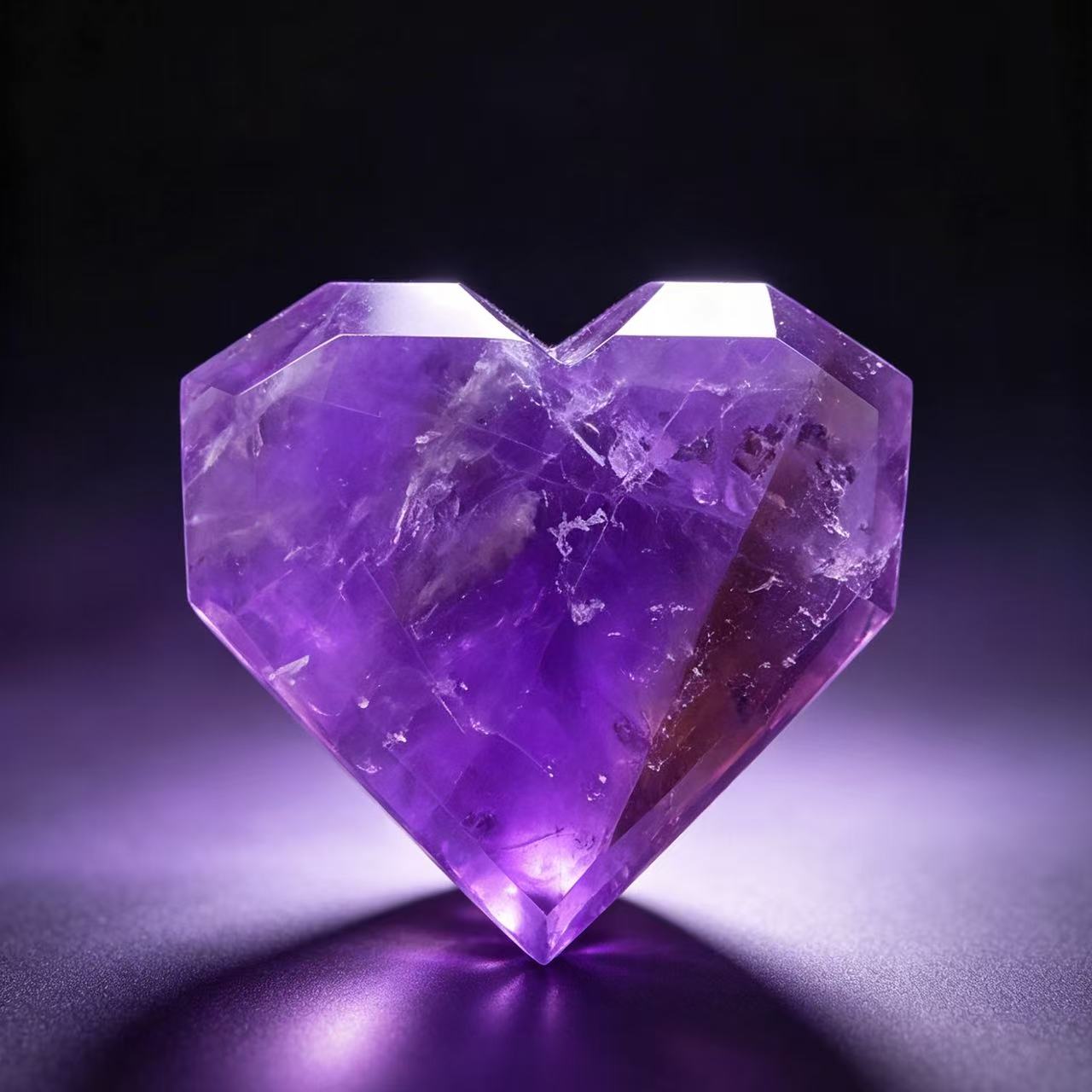 5A 110G   Amethyst Heart Specimen