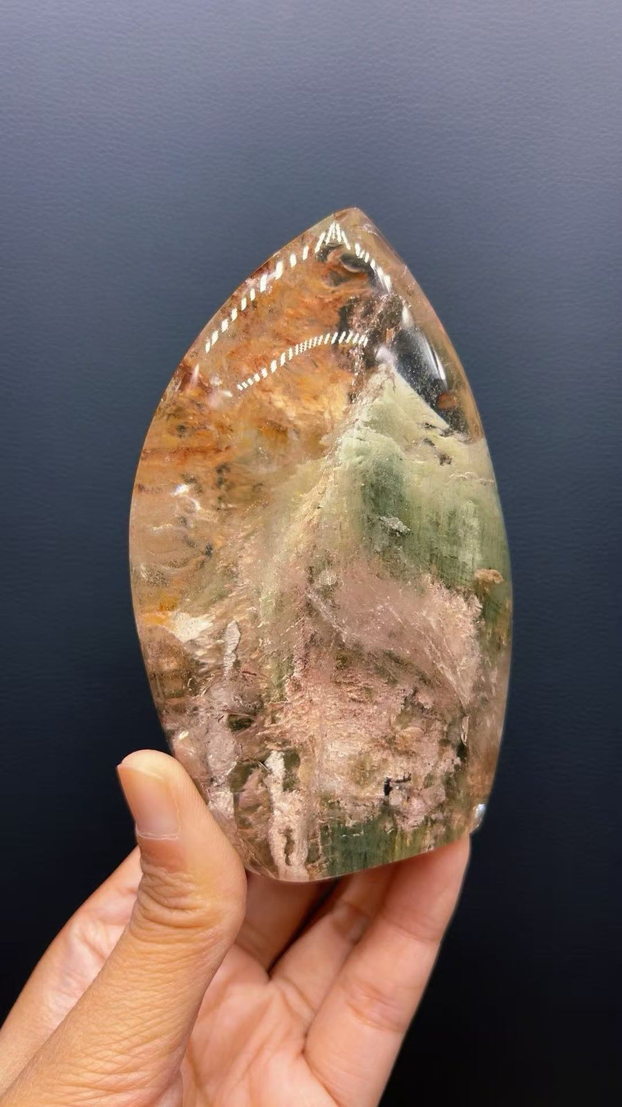 5A 410G   Natural  Green phantom Decor
