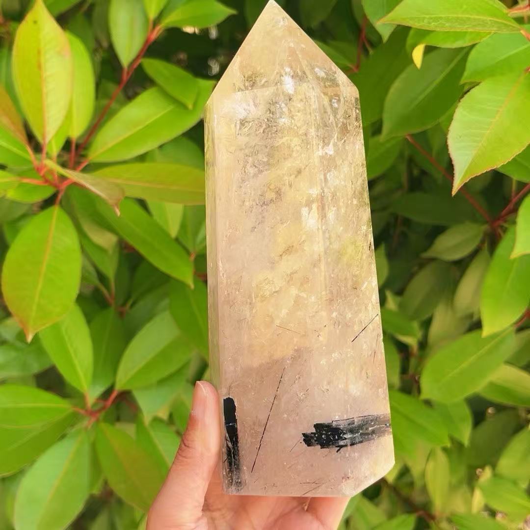 5A 1250G   Large Black Rutilated Quartz Point