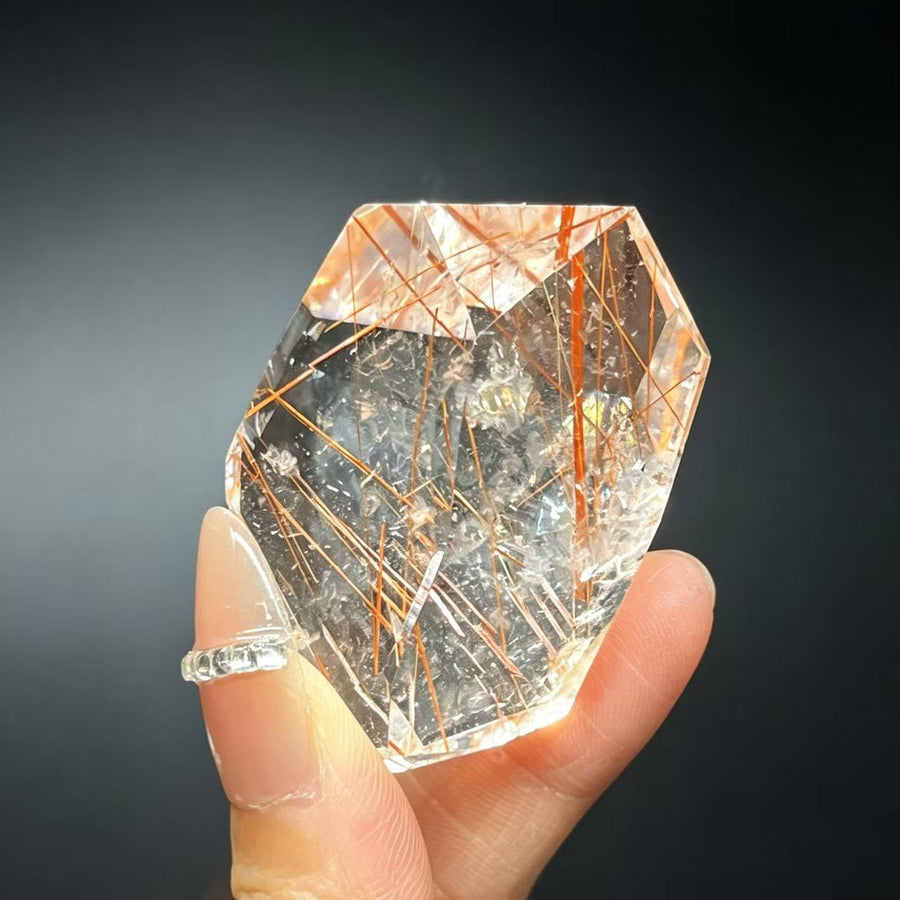 5A 50G   Natural Irregular Rutilated Crystal