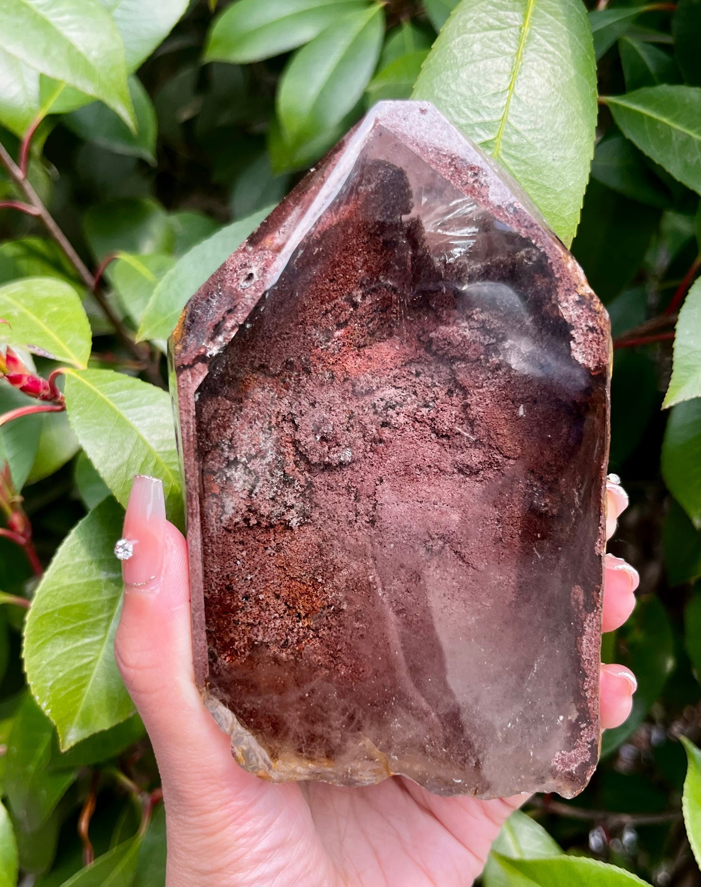 5A  1170G  Red Quartz Crystal