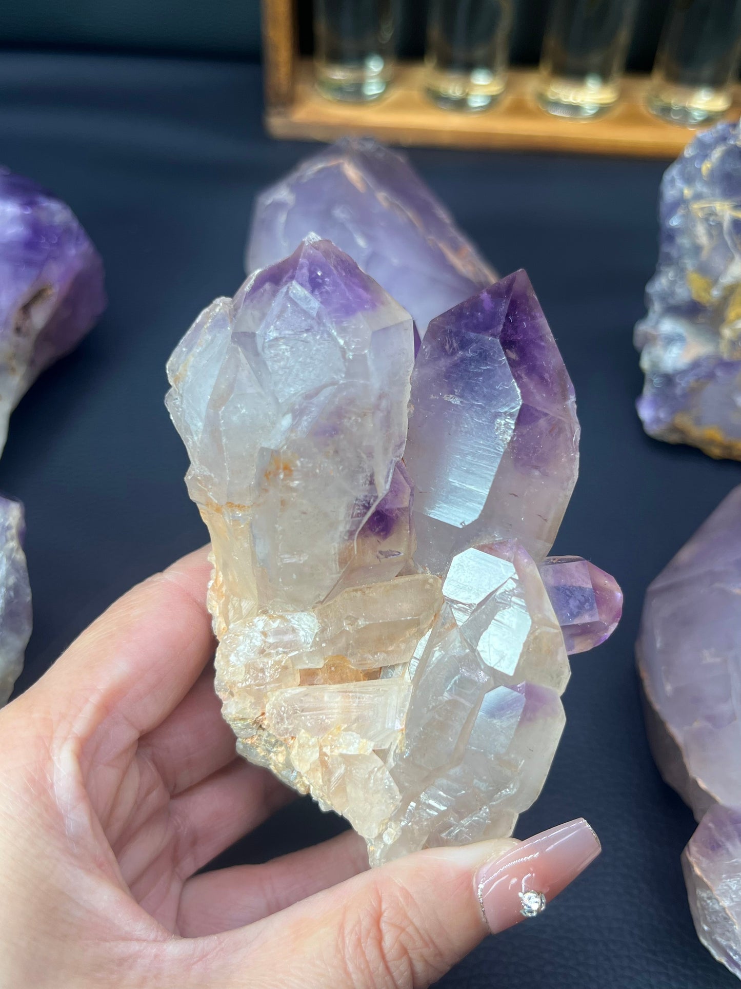 5A140G     Premium Natural Amethyst Cluster