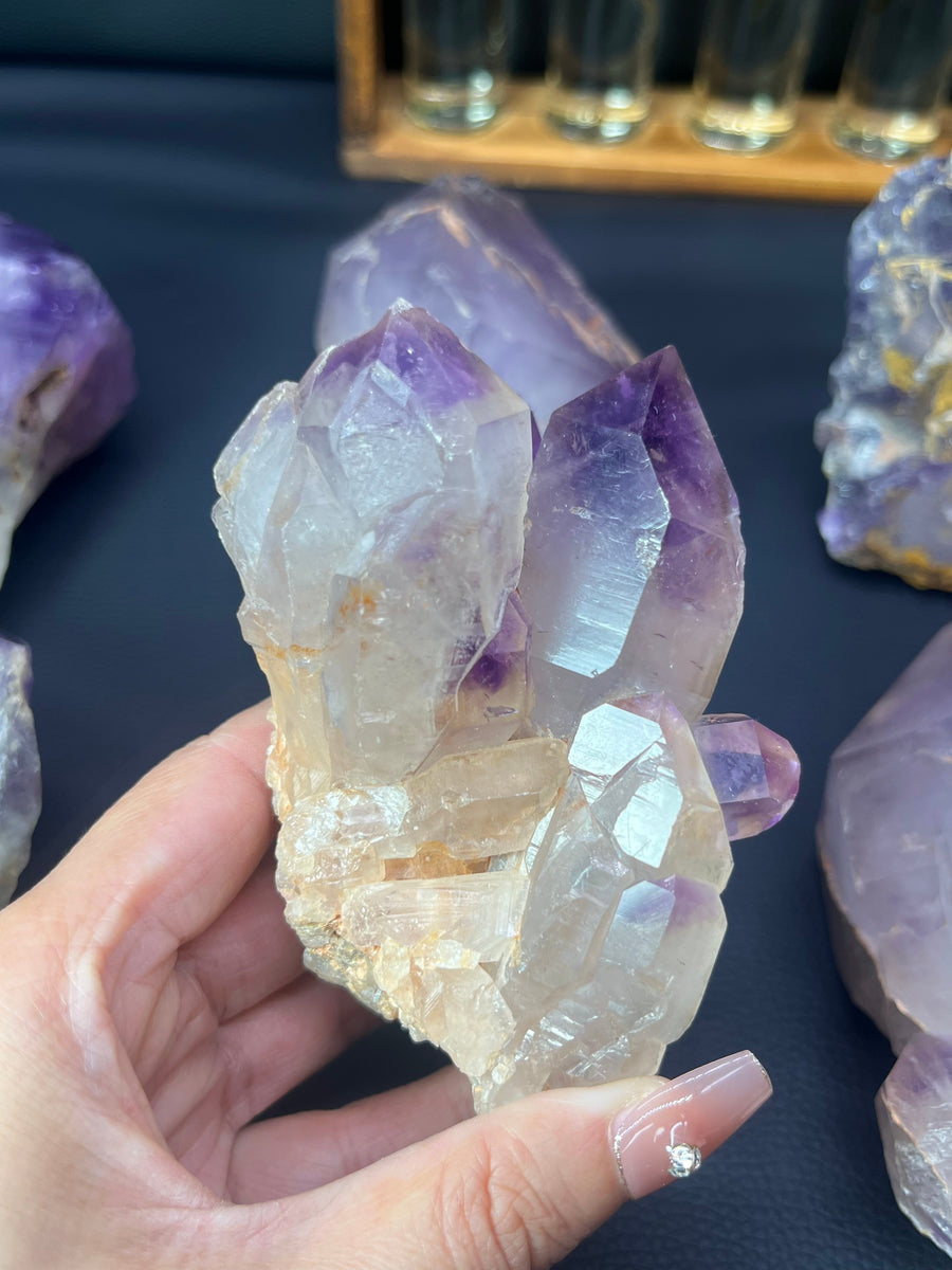 5A140G Natural Amethyst Cluster wand specimen mineral