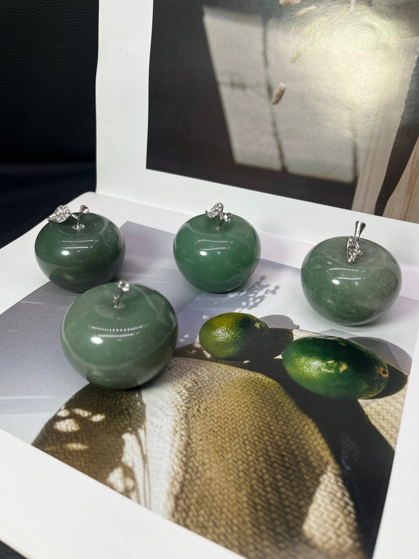 5A720G  Natural various random Crystal Apple carving