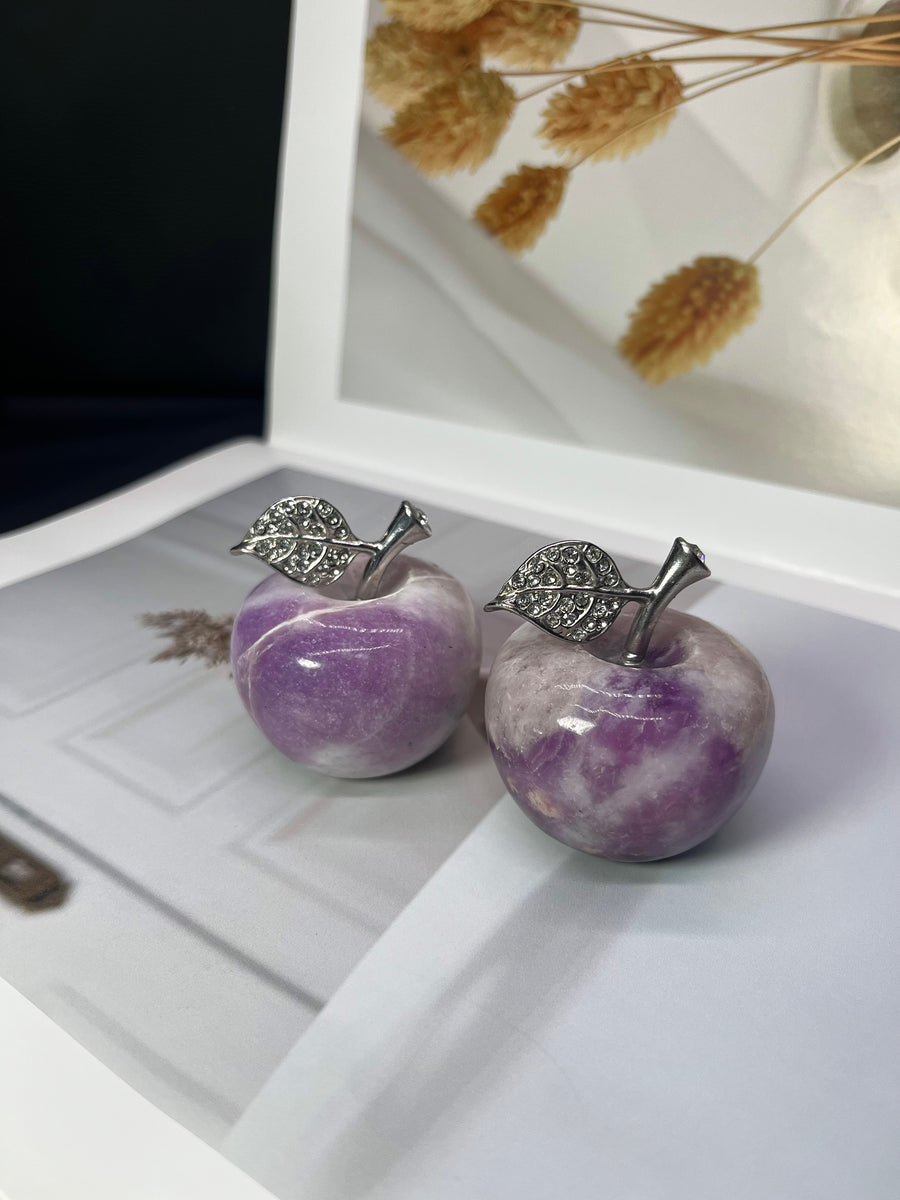 5A720G  Natural various random Crystal Apple carving