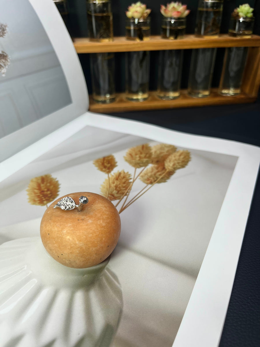 5A720G  Natural various random Crystal Apple carving