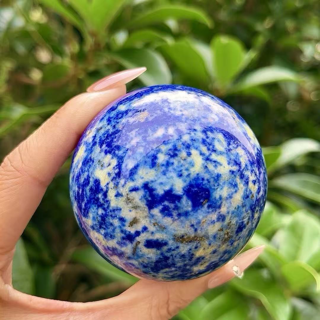 5A 2000G  Vivid Azure Lapis Lazuli Sphere